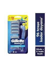 GILLETTE SENSOR3 PLUS COMFORT 8LI BICAK