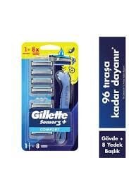 GILLETTE SENSOR3 PLUS COMFORT 8LI BICAK