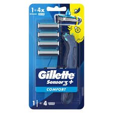 GILETTE SENSOR3 PLUS COMFORT+4LU BICAK