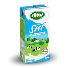 SUTAS SUT YARIM YAGLI 1LT