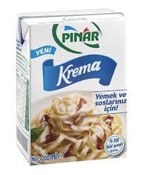 PINAR KREMA YEMEK VE SOSLAR ICIN 200ML