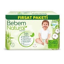 BEBEM NATURAL 5 NUMARA  40 ADET