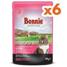 BONNIE KEDİ MAMASI CİĞERLİ 85 GR