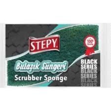 STEPY BLACK DÜZ BULAŞIK SÜNGERİ TEK Lİ