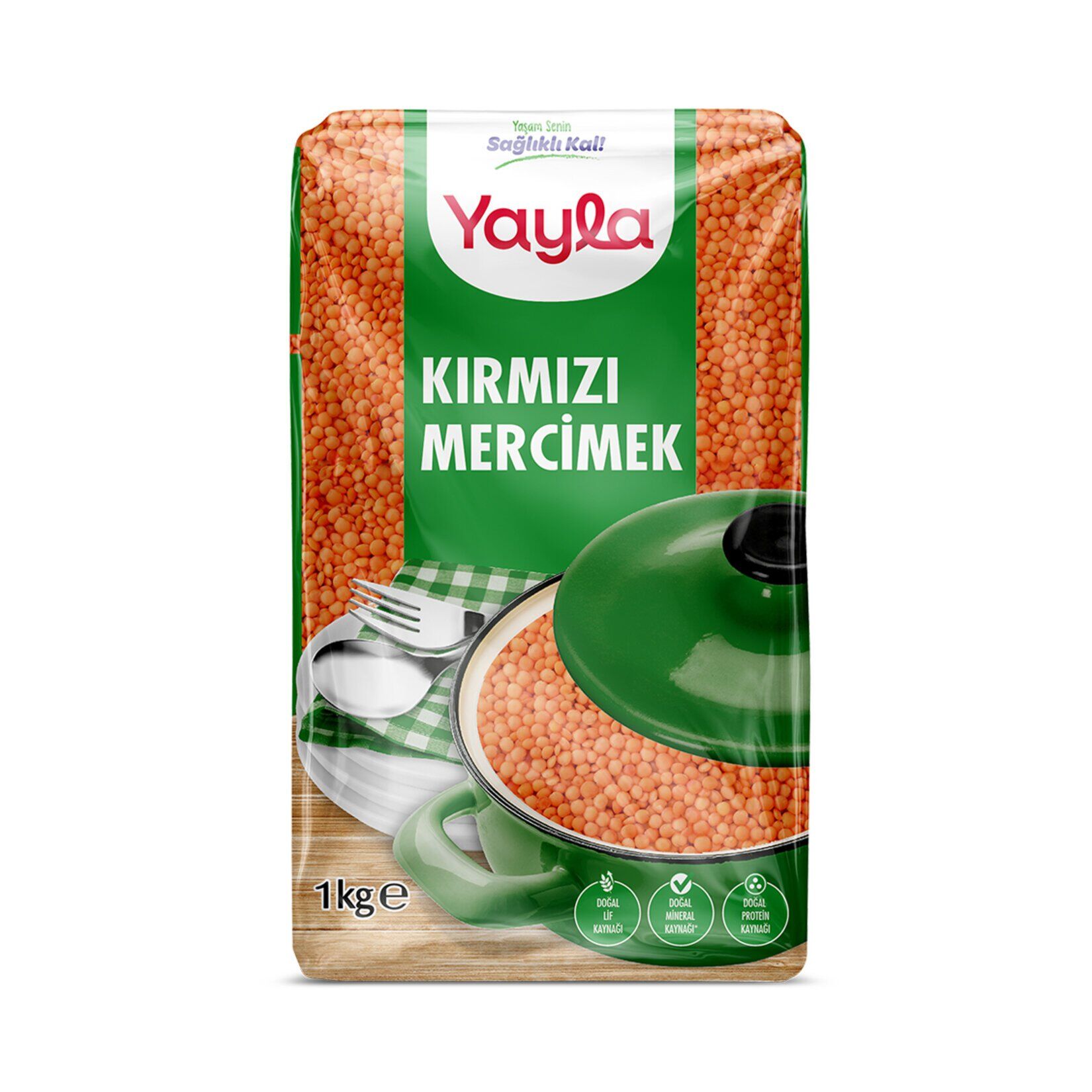 YAYLA YERLI KIRMIZI MERCIMEK 1KG