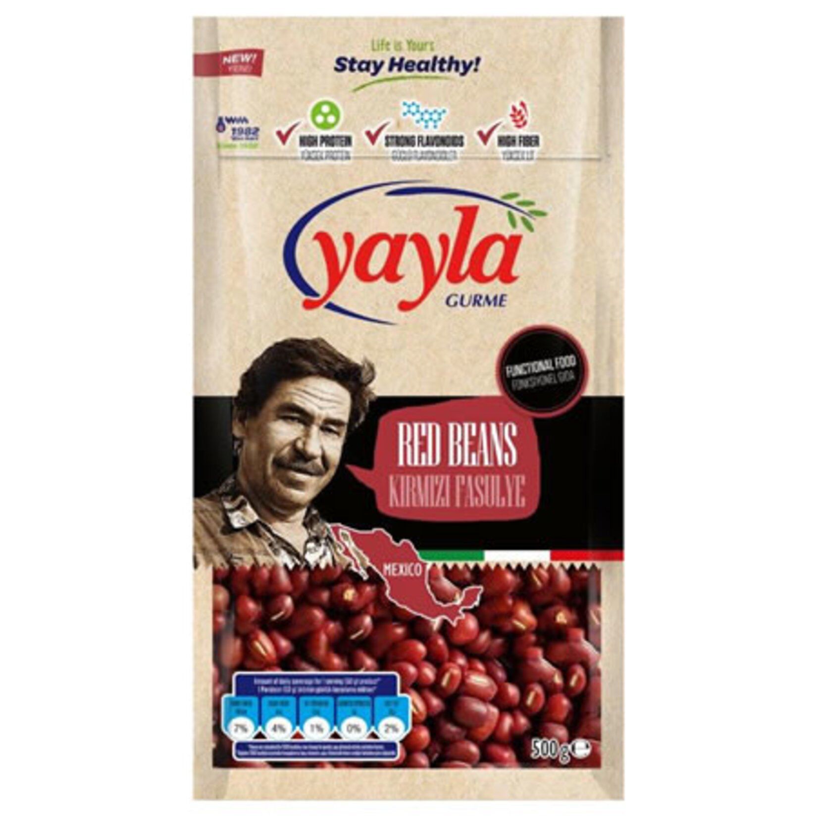 YAYLA GURME KIRMIZI FASULYE 500GR