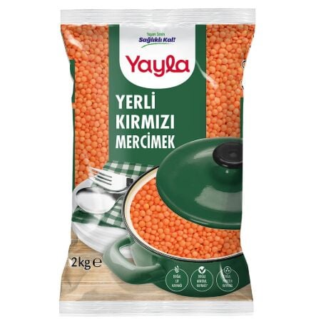 YAYLA YERLI KIRMIZI MERCIMEK 2KG