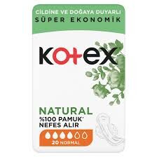 KOTEX NATURAL NORMAL 20