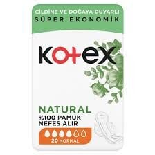 KOTEX NATURAL NORMAL 20
