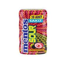MENTOS SOUR CILEK AROMALI SAKIZ 56GR